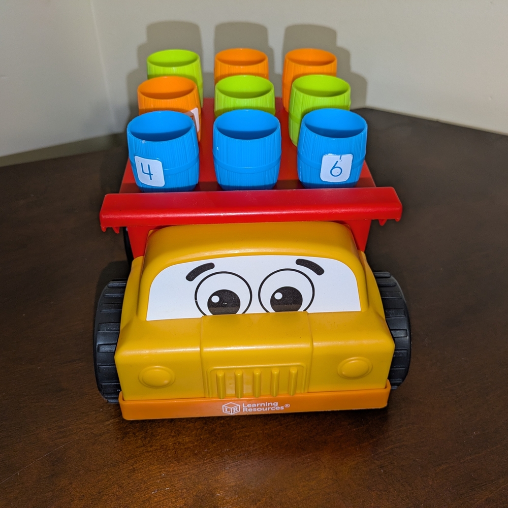 Learning Resources Sorting Truck Educational Toy, Numbers, Shape Sorting